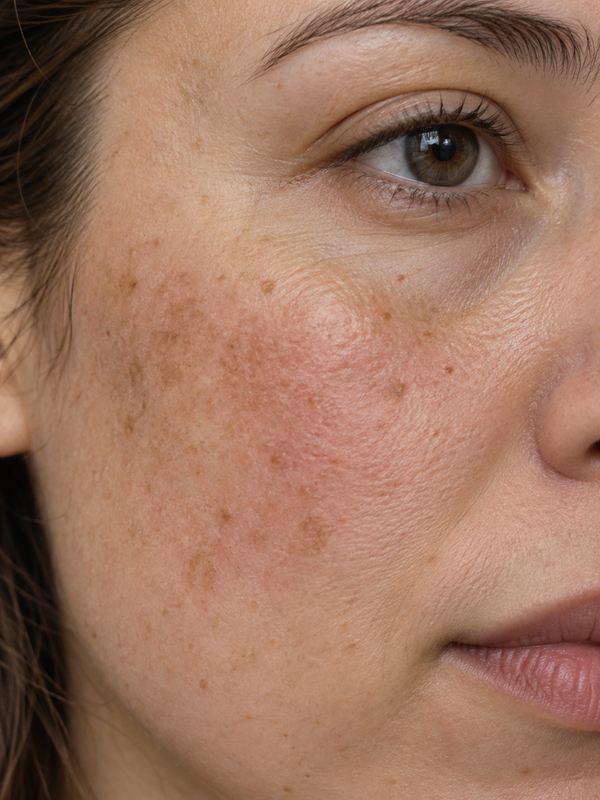 Uneven skin tone